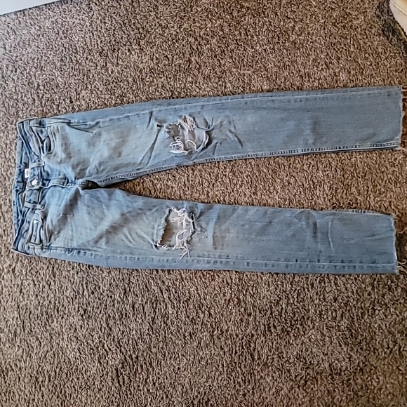 AWESOME LOW WAIST DISTRESSED SKINNY JEANS - Picture 2 of 11